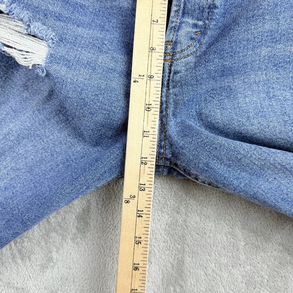 Wild Fable Jeans 8 Blue Denim Stretch High Rise Straight Distressed Stretch - Picture 4 of 16